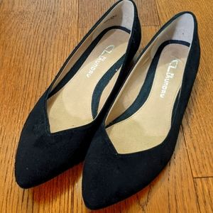 CL by Laundry black flat shoes size 6